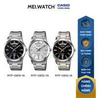 Đồng Hồ Quartz Nam Casio MEIWATCH MTP-1381G Kính Khoáng 40mm, Độ Chống Nước 5ATM Dây Kim Loại, Vỏ Thép Không Gỉ