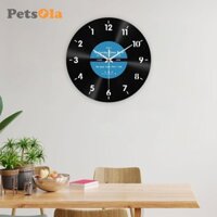 Đồng hồ quay ngược PETSOLA cho tường Đồng hồ treo tường ngược chiều kim đồng hồ Đồng hồ tròn tối giản 12 inch cho văn phòng tại nhà Trang trí tường phòng trẻ em
