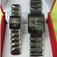 Đồng hồ  Rado Jubilé kính cong đá đen 150.0383.3