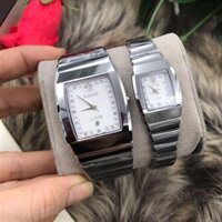 Đồng Hồ Rado Mặt Vuông Đá Crematic Màu Bạc - 6057GHM
