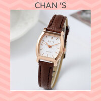 Đồng Hồ RATE  vintage chính hãng mặt ovan dây da cho nữ