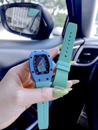 Đồng hồ Richard Mille RM07-01 nữ Siêu Cấp Thụy Sỹ màu xanh Pastel 32x46mm