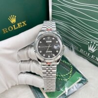 Đồng Hồ Rolex Cao Cấp JAPAN WATCH Viền Phay Dây Thép Trắng Chống Nước Chống Xước Tốt Mẫu Mới 2025