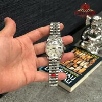 Đồng Hồ Rolex Datejust 126234 Độ Mặt Xà Cừ Tự Nhiên Cọc Số Moissanite Dây Jubilee Replica 1:1 VSF 36mm
