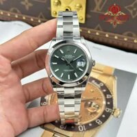 Đồng Hồ Rolex Datejust 126300 Viền Trơn Mặt Xanh Bạc Hà Dây Oyster Replica 1:1 VSF 41mm