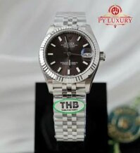Đồng Hồ Rolex Datejust 278274 Mặt Xám Đậm Niềng Khía Dây Jubilee Replica 1:1 THB 31mm