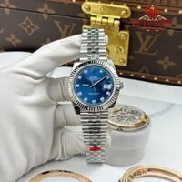 Đồng Hồ Rolex Datejust 41 126334 Mặt Xanh Dương Cọc Đính Đá Replica 1:1