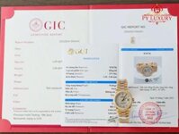 Đồng Hồ Rolex Datejust Nữ Bọc Vàng 18K Độ Mặt Xà Cừ Tự Nhiên Viền Moissanite Dây Đeo Đính Đá Moissanite 31mm