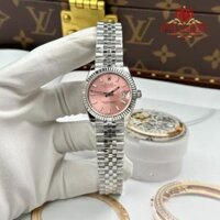 Đồng Hồ Rolex Datejust Nữ Mặt Số Hồng Cọc Số Dạ Quang Jubilee Replica 31mm