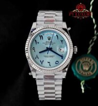 Đồng Hồ Rolex Day-Date 228236 Mặt Số Xanh Băng Cọc Số Arabic Replica 1:1 184g 40mm