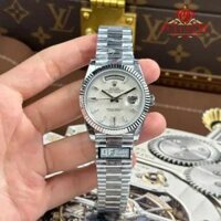 Đồng Hồ Rolex Day-Date 228239 Mặt Số Thiên Thạch Cọc Số Đá Baguette Replica 1:1 QF 40mm