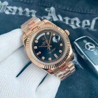 Đồng Hồ Rolex Everose Gold Mặt Xanh Lục Lam Mẫu Mới Nhất 2024 Vàng Hồng Nguyên Khối