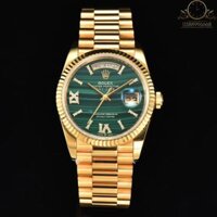 Đồng hồ Rolex Fake 1:1 Day Date 128238 Green Malachite Roman