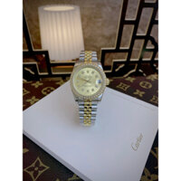 Đồng hồ Rolex Nữ Cao Cấp Máy (Quartz) Pin Mặt Siz 31mm Dây Kim Loại Thép Không Gỉ Demi Rose Mặt Hồng