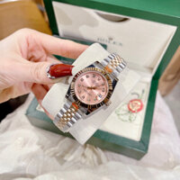 Đồng hồ Rolex Nữ Cao Cấp Máy (Quartz) Pin Mặt Siz 31mm Dây Kim Loại Thép Không Gỉ Demi Rose Mặt Hồng