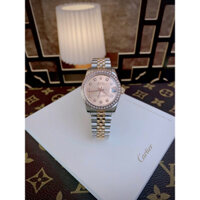 Đồng hồ Rolex Nữ Cao Cấp Máy (Quartz) Pin Mặt Siz 31mm Dây Kim Loại Thép Không Gỉ Demi Rose Mặt Hồng