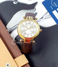 Đồng hồ Romanson RL2612QLGWH - Nữ - Quartz (Pin) Dây Da - Chính Hãng - Size 32mm