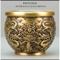 Đồng Hồ Rồng Vàng Phượng Rồng Quy Mô Xi Lanh Cornucopia Sáng Tạo Tốt Lành Nổi Động Vật Văn Phòng Nhà Nghiên Cứu Đồng thau Đồ Trang Trí Trung Quốc