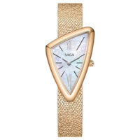 ĐỒNG HỒ SAGA Triangle NỮ 80746-RGMWRG-2 – QUARTZ (PIN) – XÀ CỪ – 3ATM – 24.5×37.5mm