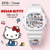 Đồng hồ Sanrio Hello Kitty Đồng hồ kỹ thuật số LED dành cho học sinh Đồng hồ silicon đa năng Đồng hồ đeo tay trẻ em Thể thao chống nước Đồng hồ trẻ em