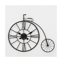 Đồng hồ sắt retro treo tường Xe đạp bánh lớn nhỏ Novelty Wall Decoration, Bicycle Wall Clock