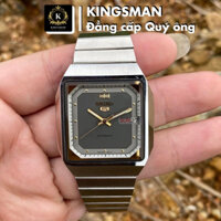 Đồng Hồ Seiko 5 Nam Mặt Vuông Vát Cạnh Dây Thép Đặc Có Lịch Ngày Thứ Máy Pin Chống Nước Chính Hãng