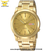 ĐỒNG HỒ SEIKO 5 NAM TỰ ĐỘNG (AUTOMATIC) DÂY KIM LOẠI 3 KIM SNKE56K1S