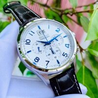 Đồng Hồ Seiko Chính Hãng Nam SPC155P1 Chronograph White Dial Black Le