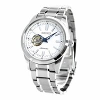 Đồng hồ Seiko Nam Chính hãng - Open Heart - SCVE049 - Màu trắng - tự động | JapanSport