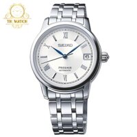 Đồng hồ Seiko nữ Presage cơ tự động, dây thép không gỉ, kính shapphire SRP857J1
