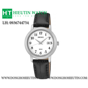 Đồng hồ nữ dây da Seiko Quartz SUR823P1