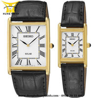 ĐỒNG HỒ SEIKO SOLAR CẶP ĐÔI DÂY DA SUP880P1 VÀ SUP250P1