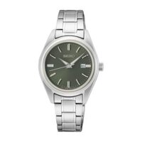 Đồng Hồ Seiko SUR533 Nữ Xám Xanh Rêu