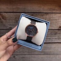 Đồng Hồ Skagen Nữ SKW2390 Dây Da Đen 35mm Chính Hãng