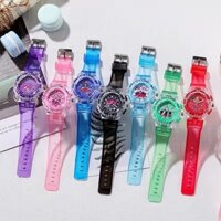 Đồng hồ Squid Gaming Luminous Quartz Watch đồng ánh sáng ban đêm LED flash silicone Geneva