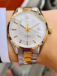 Đồng Hồ Tag Heuer Carrera Calibre 5 Demi Rose Gold White Dial – WV215A-2