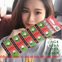 Đồng hồ thạch anh điện tử đa năng điện tử AG4 nút pin 626A đồng hồ điện tử 377A đa năng nam nữ đồng