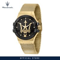 Đồng hồ thạch anh nam Maserati Potenza 40mm Mặt số đen Đồng hồ thạch anh nam R8853108006 Với bàn tay mặt số phát sáng