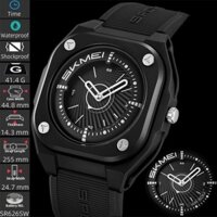 Đồng hồ thạch anh nam Skmei Dây silicon thời trang 50M Chống nước Đơn giản Màn hình Analog Đồng hồ đeo tay nam