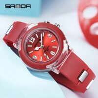 Đồng hồ thạch anh thể thao trẻ em chống nước và chống rơi Sanda 6104 đơn giản
