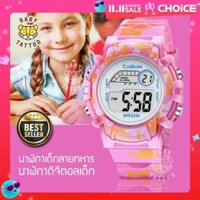 Đồng hồ thể thao cho bé /Đồng hồ bé trai và bé gái không thấm nước và có đèn dạ quang /Đồng hồ điện tử trẻ tiểu học và trung học