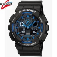 Đồng hồ thể thao G-SHOCK GA-100 GA-100-1A1 Đồng hồ nam Ga100 Đồng hồ nữ màu đen và xanh đồng hồ thể thao chống nước k896