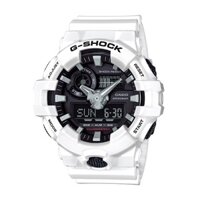 Đồng hồ thể thao G-SHOCK GA-700 Series Đồng hồ đeo tay bằng nhựa trắng GA700-7A GA-700-7A unisex đồng hồ thể thao chống nước fw864