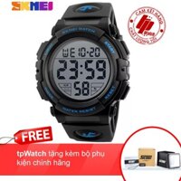 Đồng hồ thể thao nam Skmei 1258- viền Xanh- màn hình hiển thị lớn- tpWatch