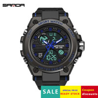 Đồng hồ thể thao Sanda cho bé trai, chống nước, đồng hồ điện tử phát sáng chiến thuật đặc biệt ngoài trời cho thanh thiếu niên 6MEC