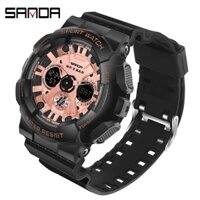Đồng hồ thể thao SANDA dành cho nam chống nước 50M Thời gian kép LED Chronograph Đồng hồ điện tử Đồng hồ đeo tay thạch anh Quân đội