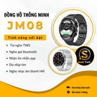 Đồng hồ thể thao, Smart watch JM08,tai nghe TWS,nghe gọi bluetooth, chế độ tập luyện - Sonic Tech