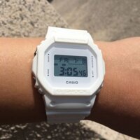 Đồng hồ thể thao toàn màu trắng G-SHOCK DW-5600 Đồng hồ chống nước unisex giới hạn Dolphin K8772