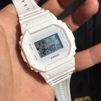 Đồng hồ thể thao toàn màu trắng G-SHOCK DW-5600 Đồng hồ vuông chống nước hiển thị kỹ thuật số K872