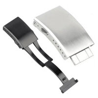 Đồng hồ thép không gỉ chắc chắn Khóa gấp 18mm 20mm 22mm Dây đeo đồng hồ Khóa bướm Khóa kim loại Bấm đôi Khóa tự động Triển khai Khóa an toàn Nút dây đeo đồng hồ